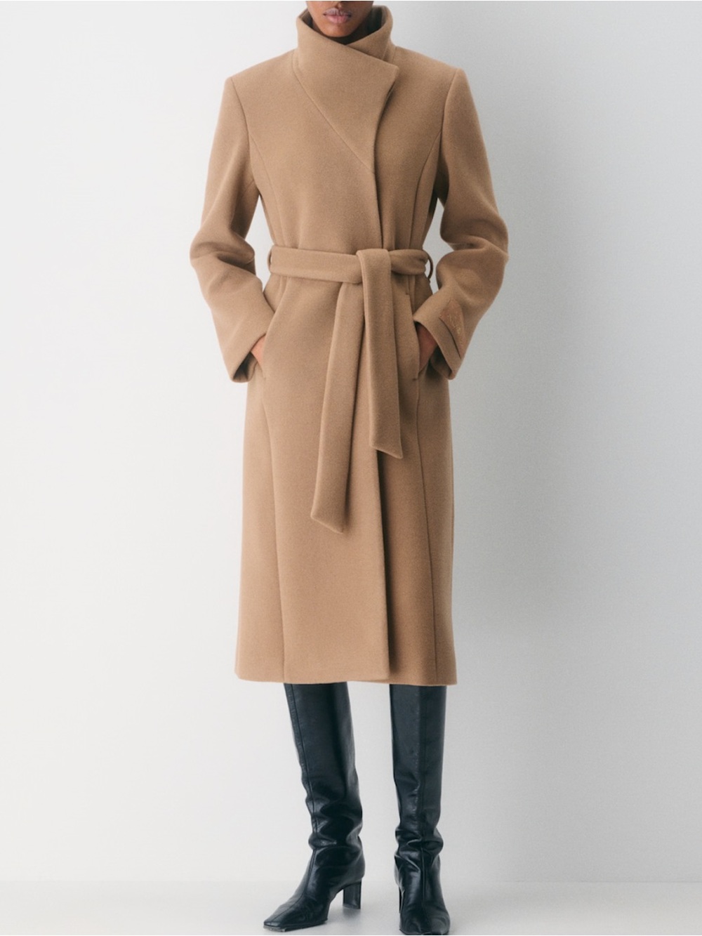 Aritzia Connor long coat soft wool cashmere